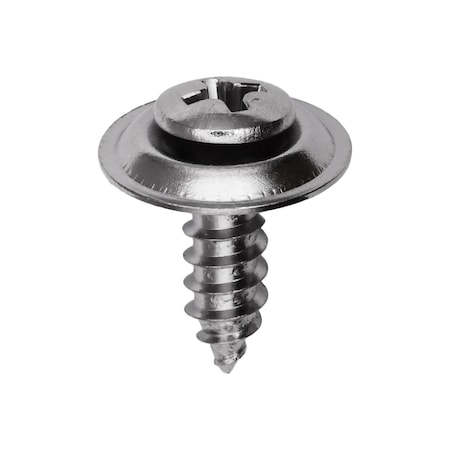 Auveco 10 X 5/8 #8 HD PHIL.OVAL HD SEMS WSHR TAP SCREW, 100PK 3465